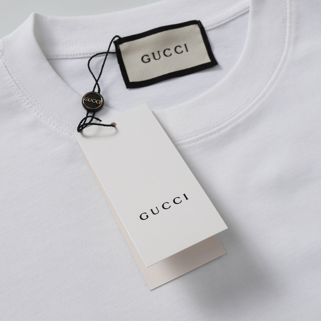 Gucci Double G Logo Embroidered T-shirt – Spring/Summer 2021 Collection - 图片 4