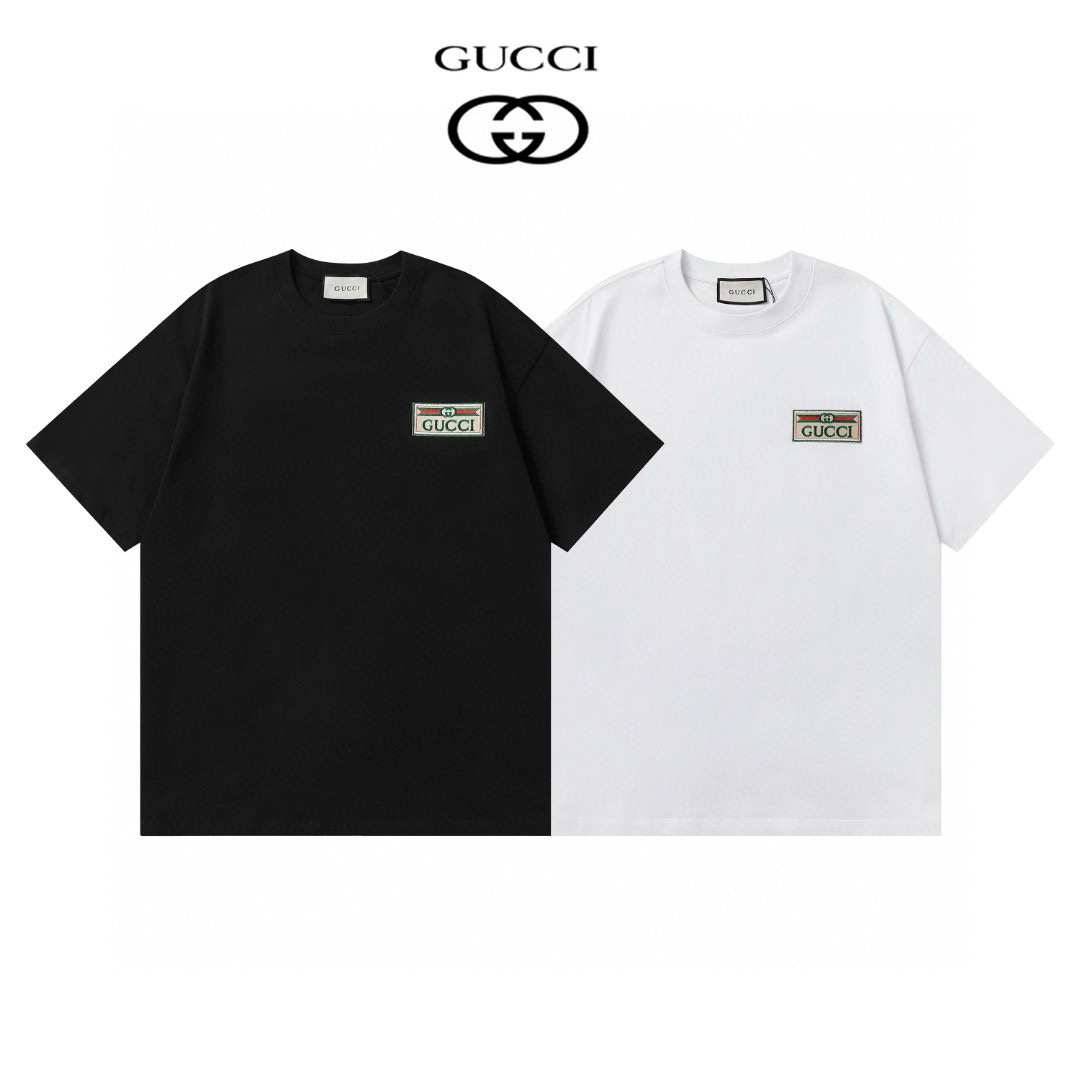 Gucci Double G Embroidered Logo T-shirt – New Spring/Summer Collection - 图片 1