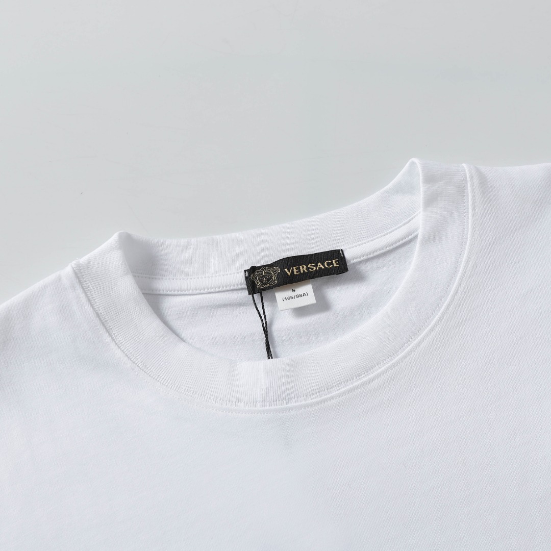 High-Quality Medusa Embroidered T-Shirt in Black and White with Fashion Personality - 图片 6