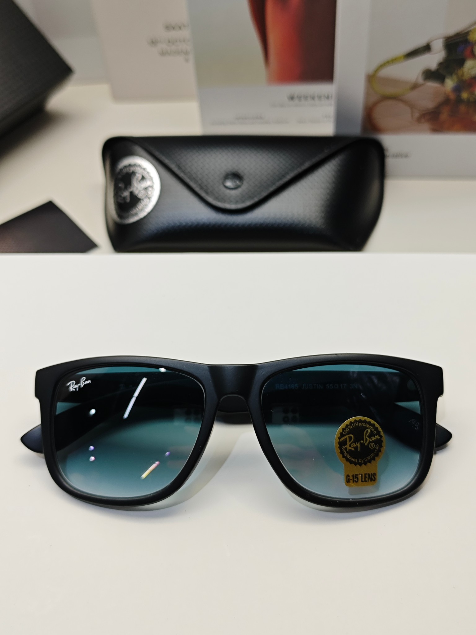 RAYBAN雷朋经典太阳镜夏日限定色彩男女通用款ModelRB4165Size55-173N