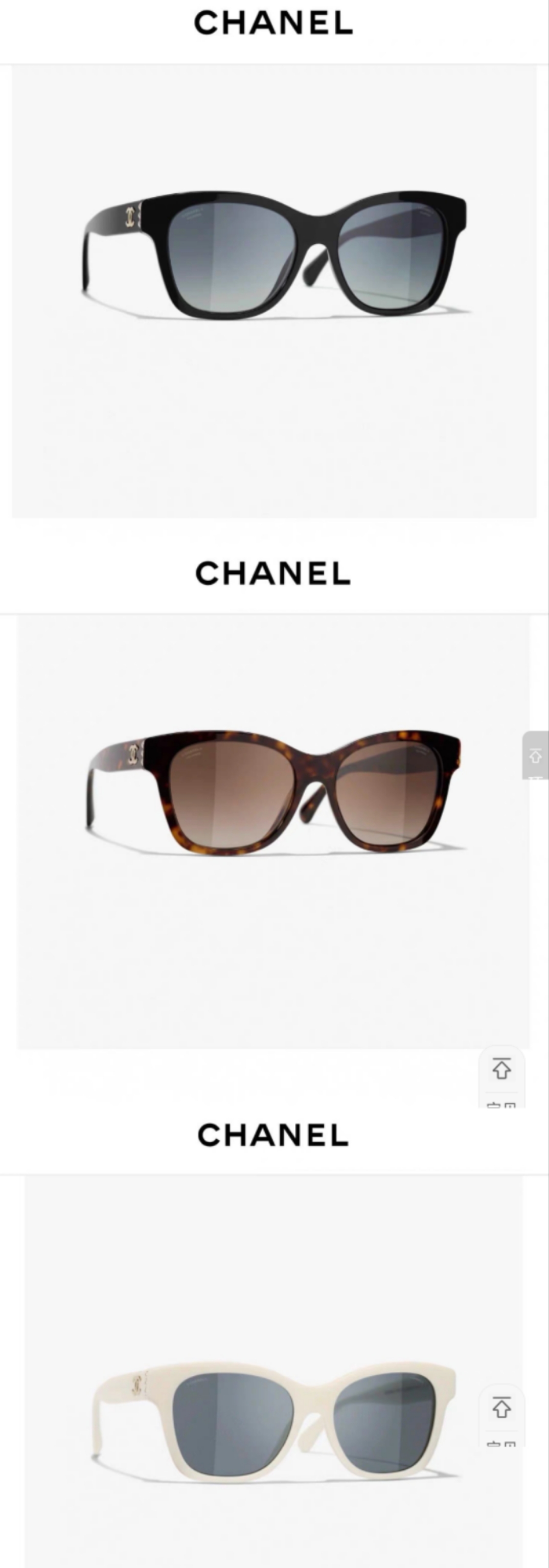 Chanel香奈儿珍珠墨镜女新款双C偏光明星素颜太阳眼镜时尚爆款