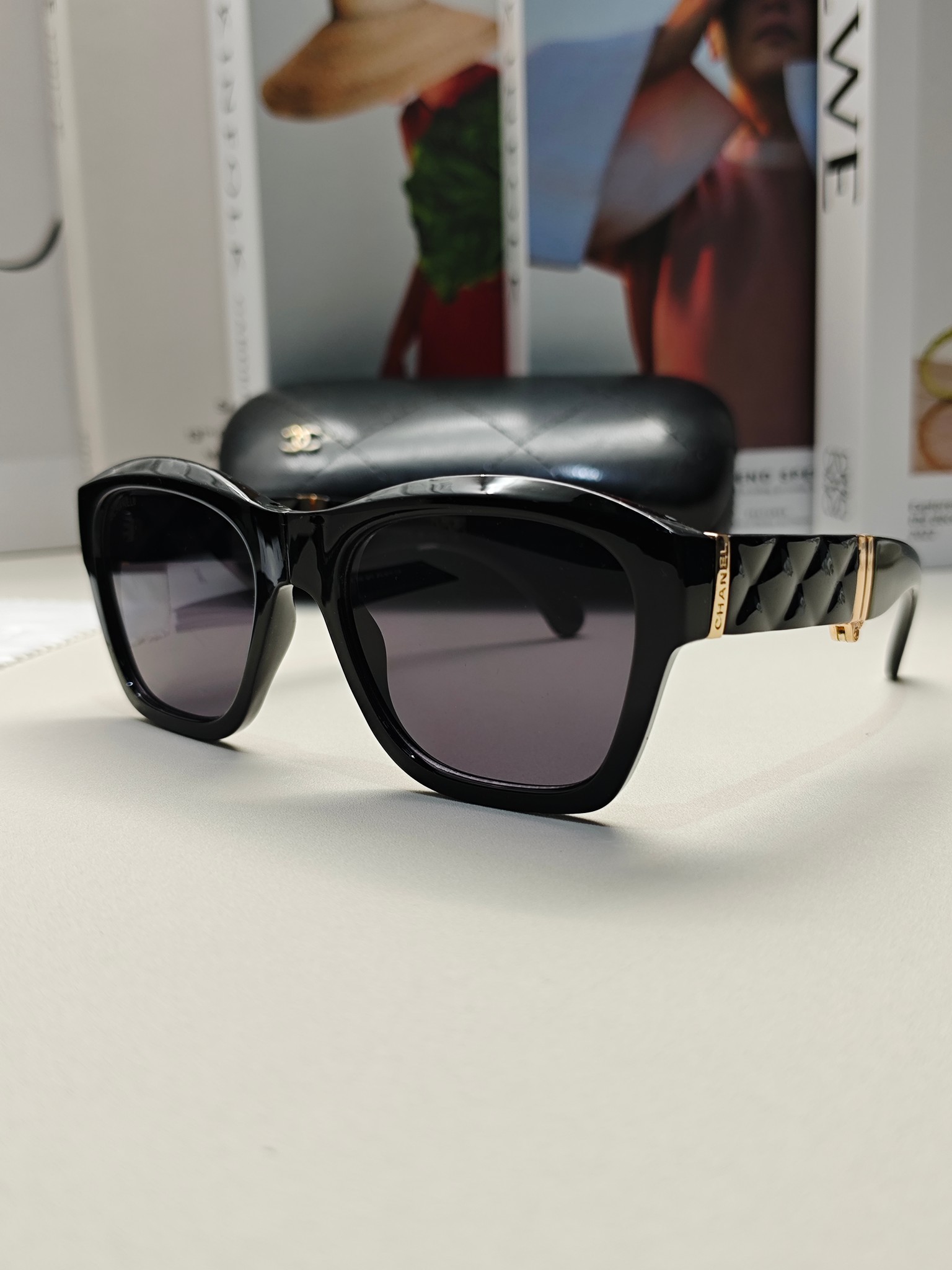 Foldablesunglasses重磅新款chanel香奈儿口袋折叠墨镜能放进口袋的眼镜