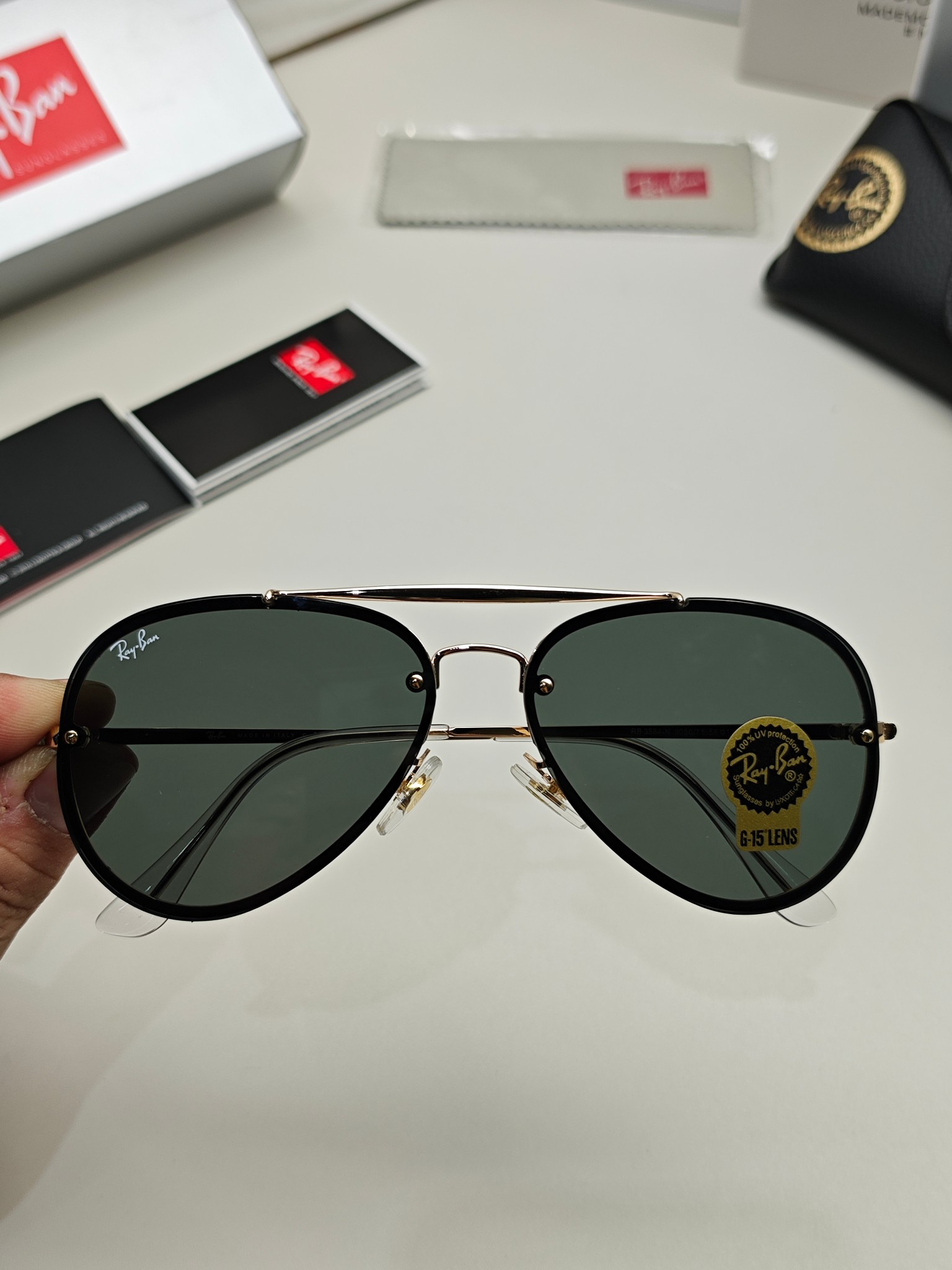 RAYBAN雷朋RB3584高品质经典款潮框男女通用超帅气！