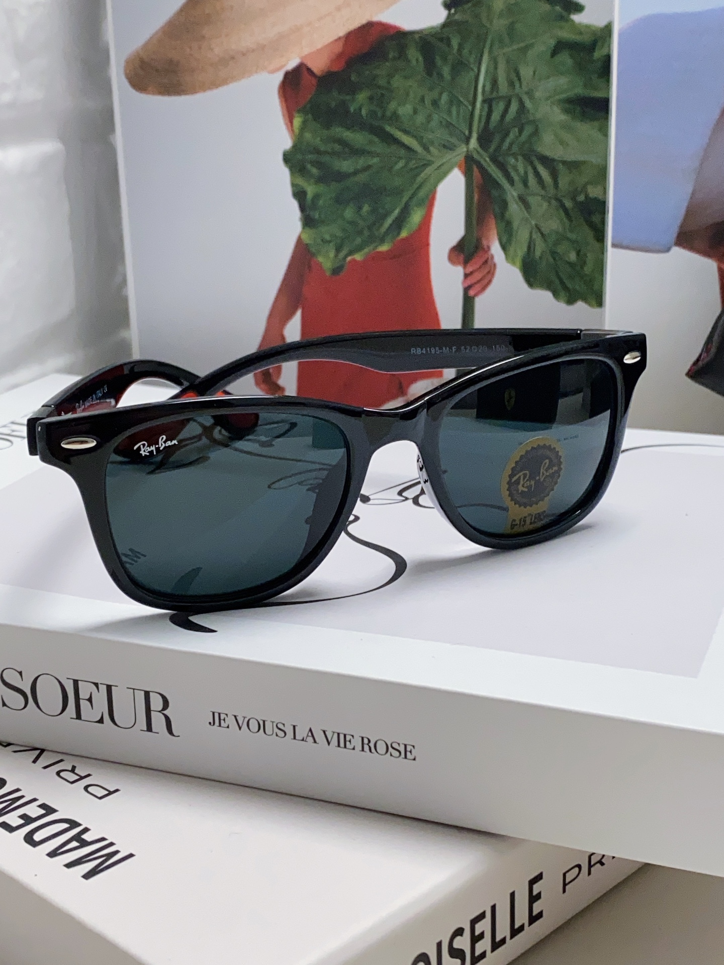 RayBan雷朋法拉利联名经典款太阳镜墨镜BR4195钢化玻璃树脂偏光级感防紫外线眼镜