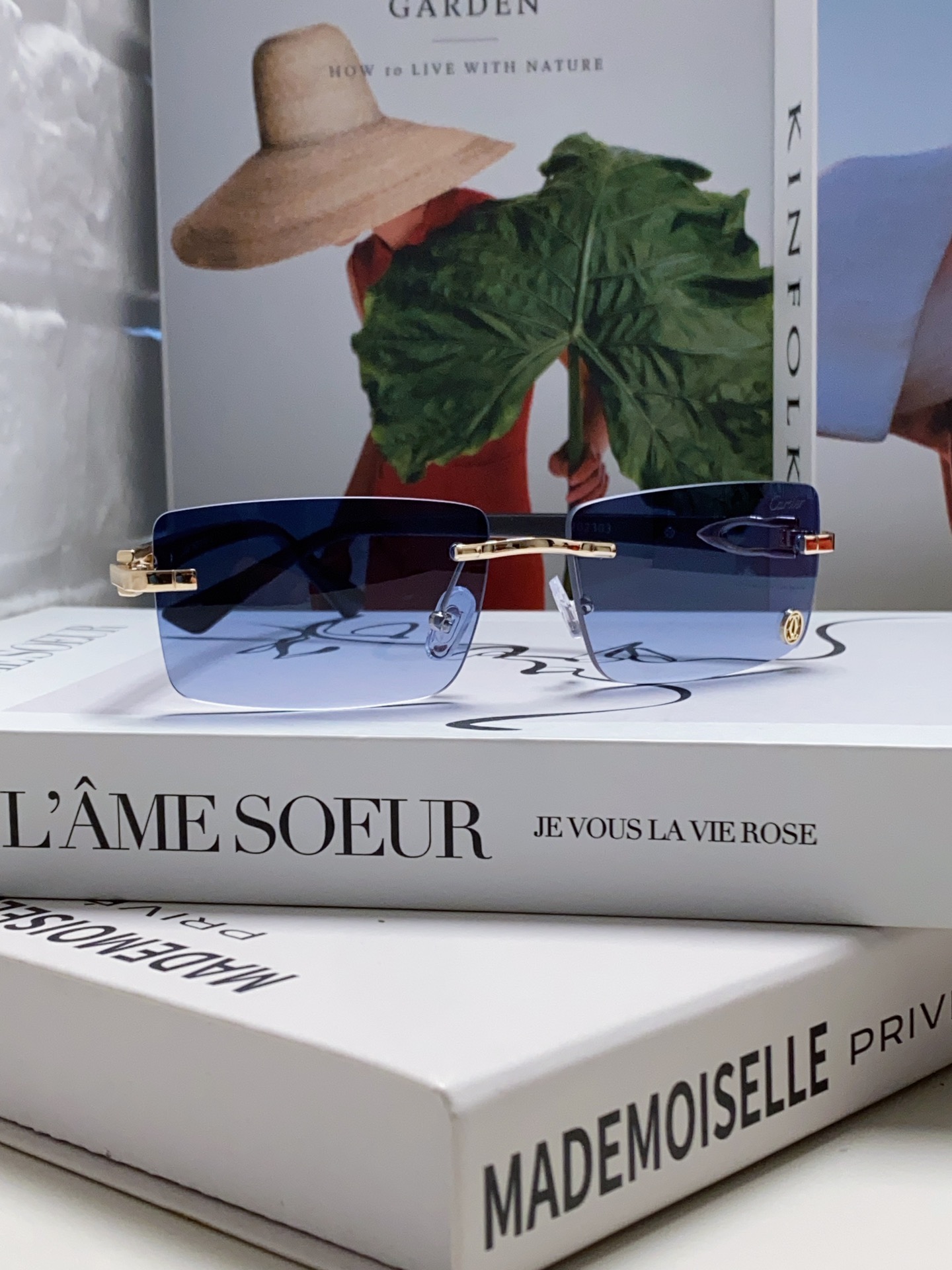 [Cartier Eyewear]Cartier 2025 new rimless men and women fashionable anti-blue