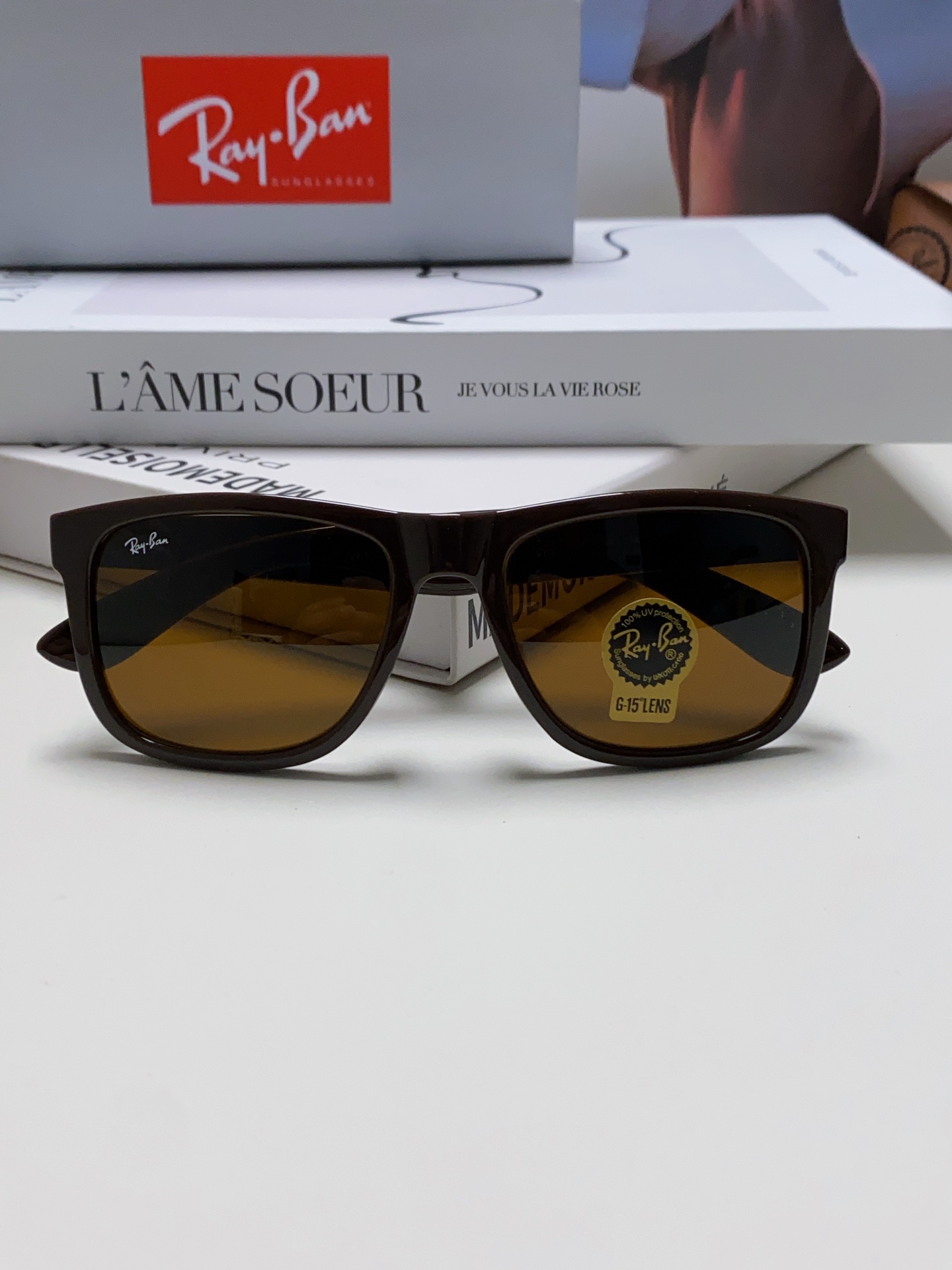 RAYBAN 雷朋 经典太阳镜  夏日限定色彩 男女通用款 Model ：RB4165 Size：55-