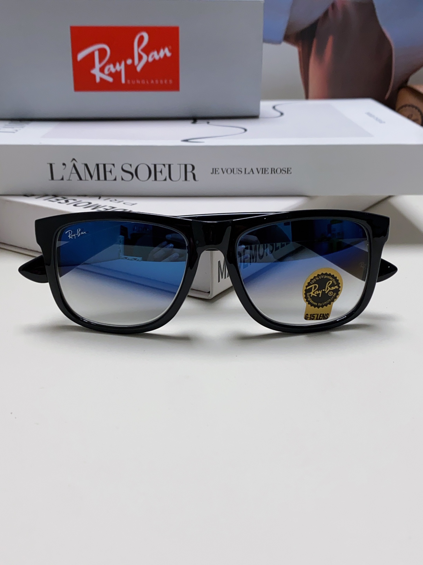 RAYBAN 雷朋 经典太阳镜  夏日限定色彩 男女通用款 Model ：RB4165 Size：55-