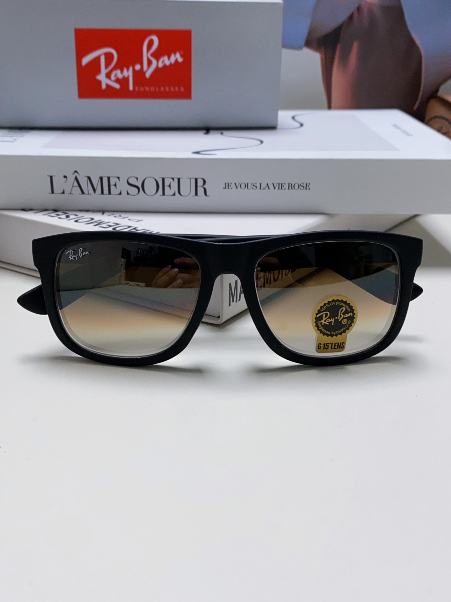 RAYBAN 雷朋 经典太阳镜  夏日限定色彩 男女通用款 Model ：RB4165 Size：55-