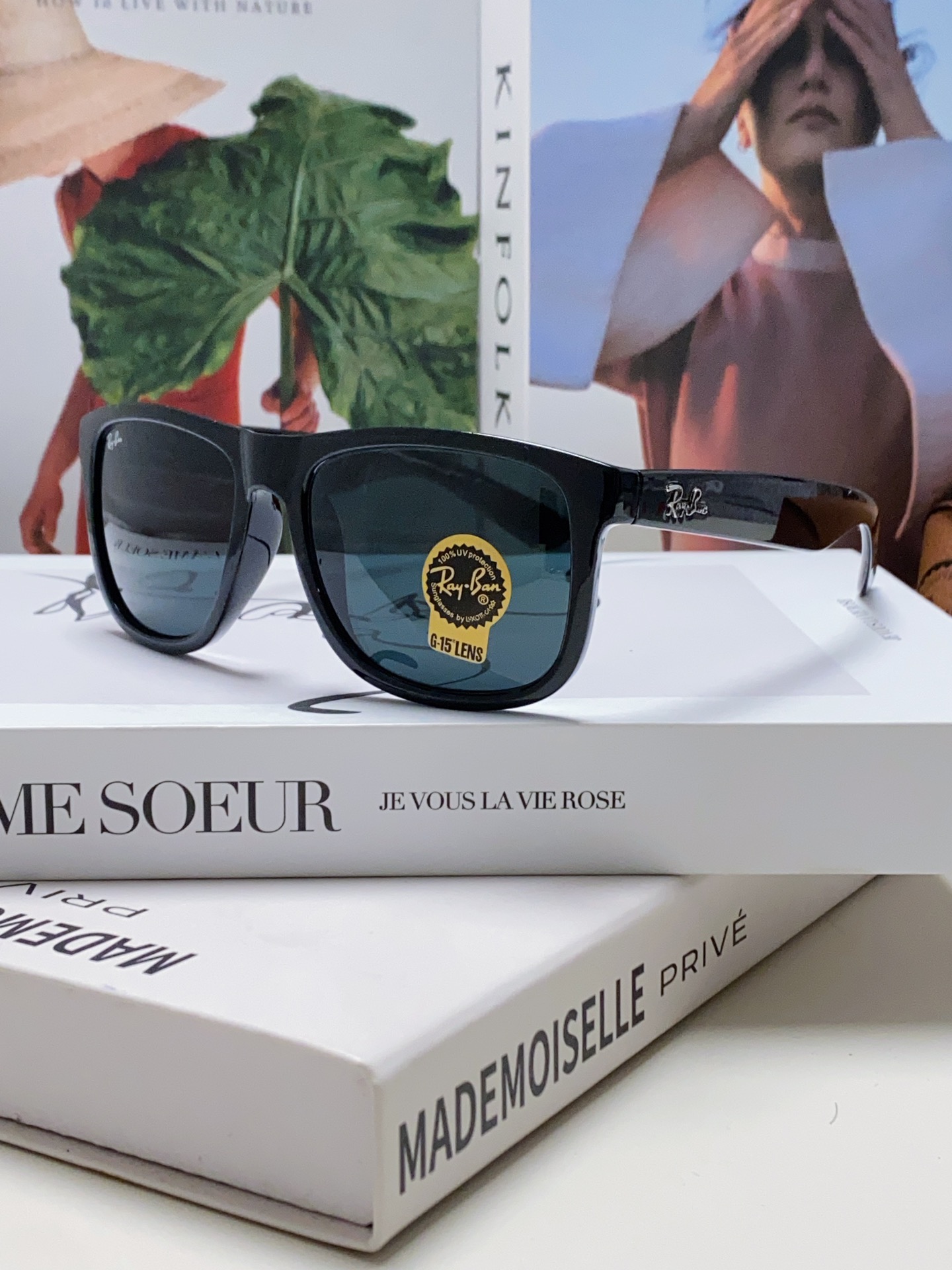 RAYBAN 雷朋 经典太阳镜  夏日限定色彩 男女通用款 Model ：RB4165 Size：55-