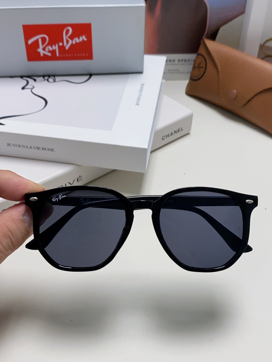 RayBan雷朋2024新款太阳镜不规则多边形眼镜大框防晒男女墨镜RB4306