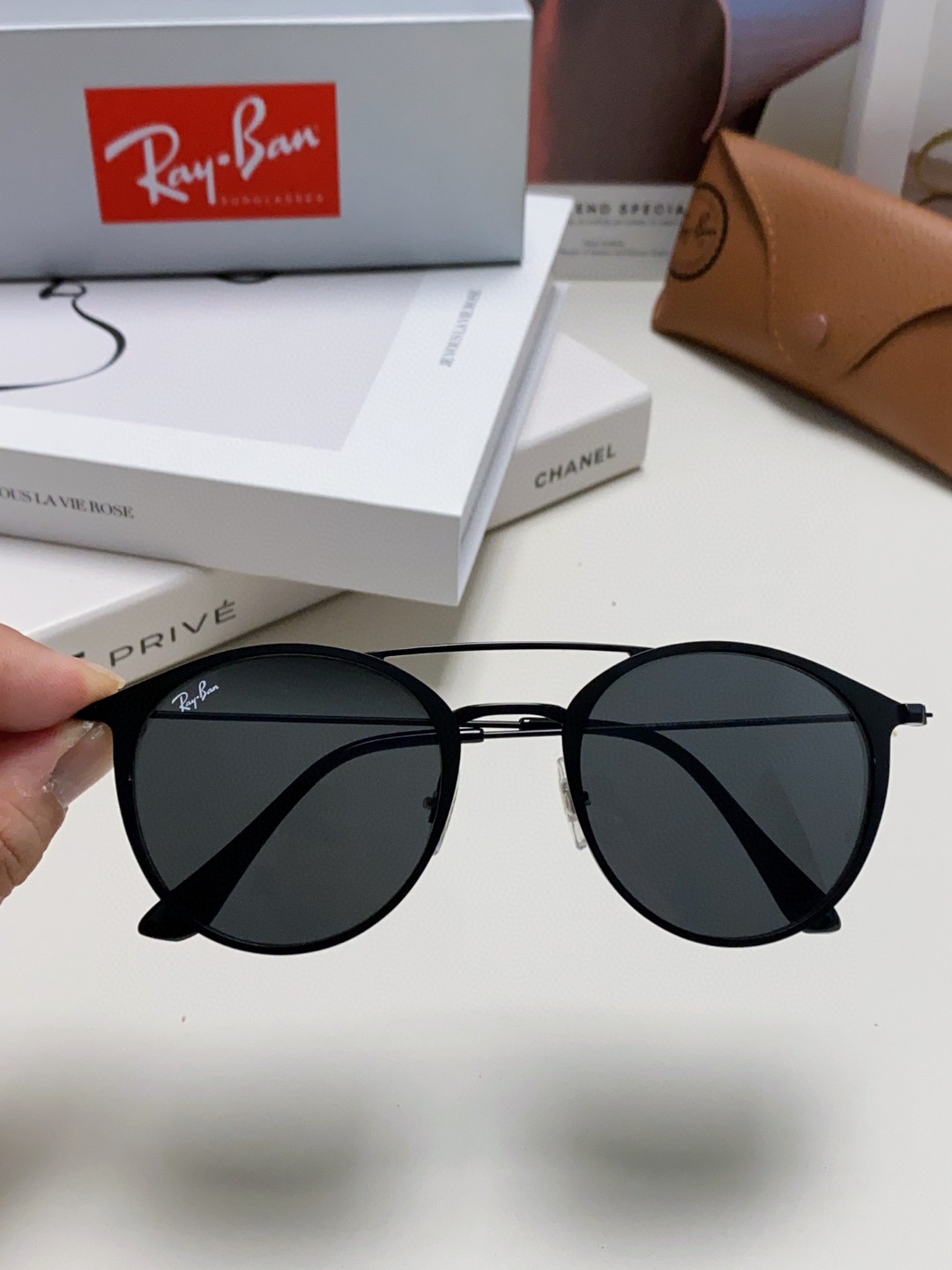 Rayban雷朋太阳眼镜正品男细圆框双梁飞行员女款墨镜RB3546