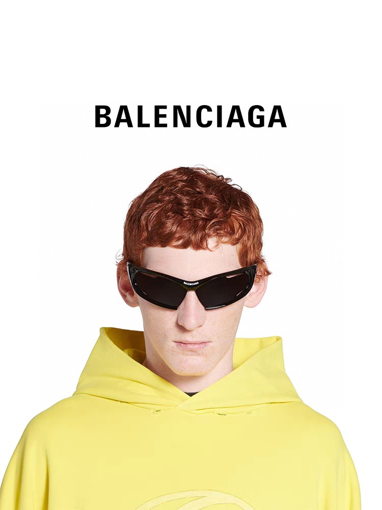 BALENCIAGA巴黎世家DYNAMORECTANGLE时尚太阳镜2024新款优雅前卫时尚复古个性舒适