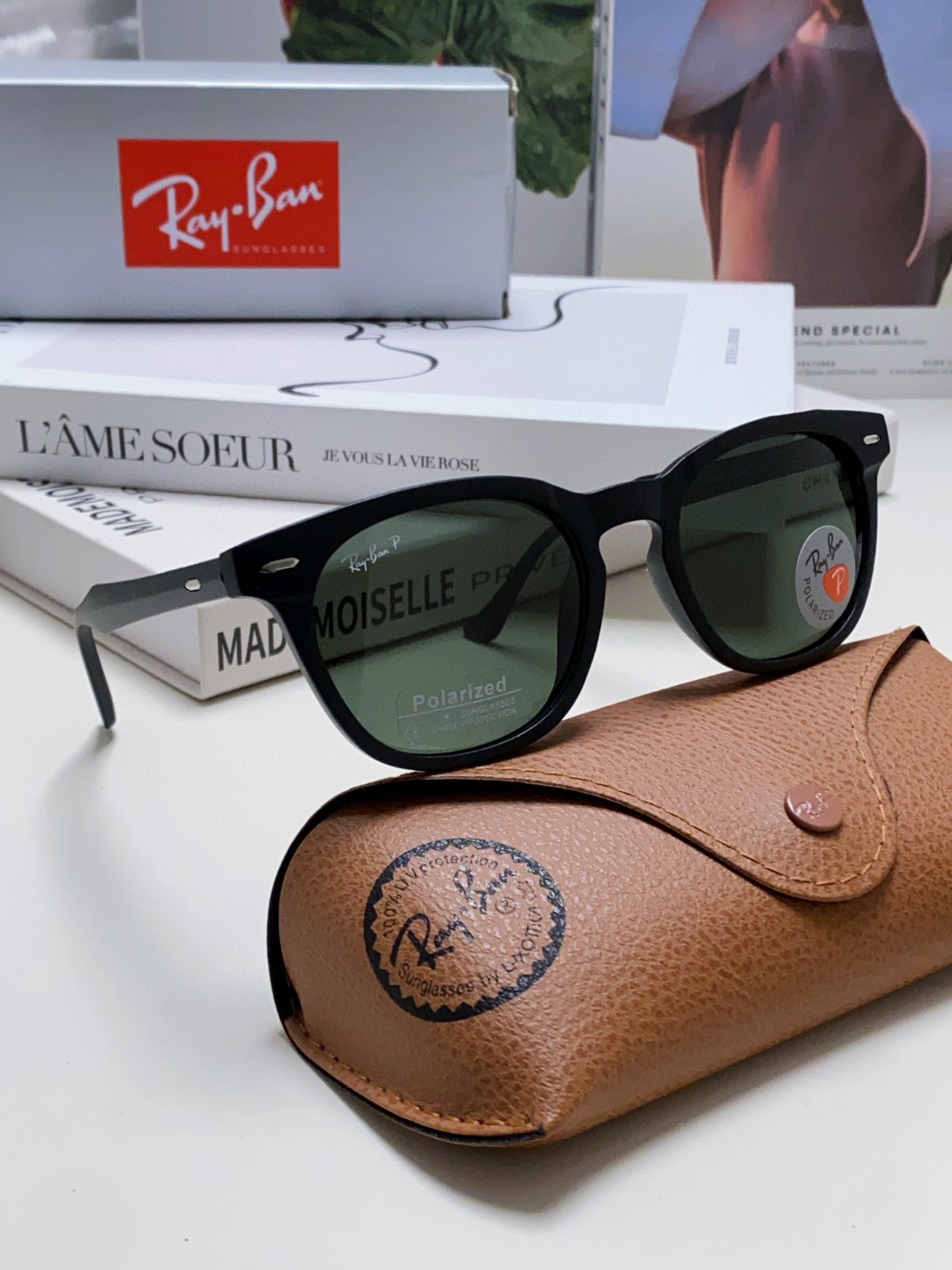 RayBan雷朋2024新款时尚太阳眼镜rb个性潮流男女款防强光太阳镜复古欧美圆脸偏光款RB4569