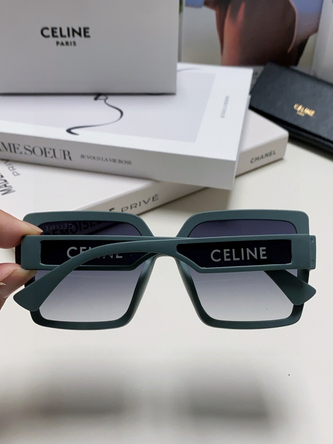  Celine赛林 2024新款韩版大框圆脸大脸防紫外线遮阳墨镜女潮气质高级感防晒太阳镜