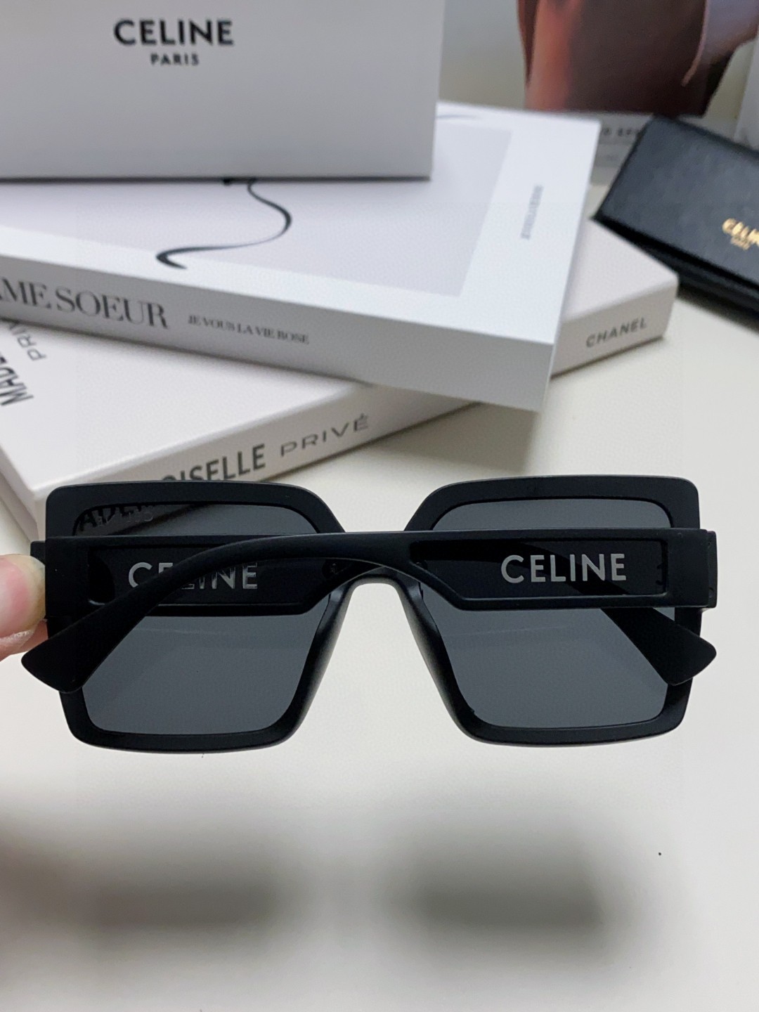  Celine赛林 2024新款韩版大框圆脸大脸防紫外线遮阳墨镜女潮气质高级感防晒太阳镜