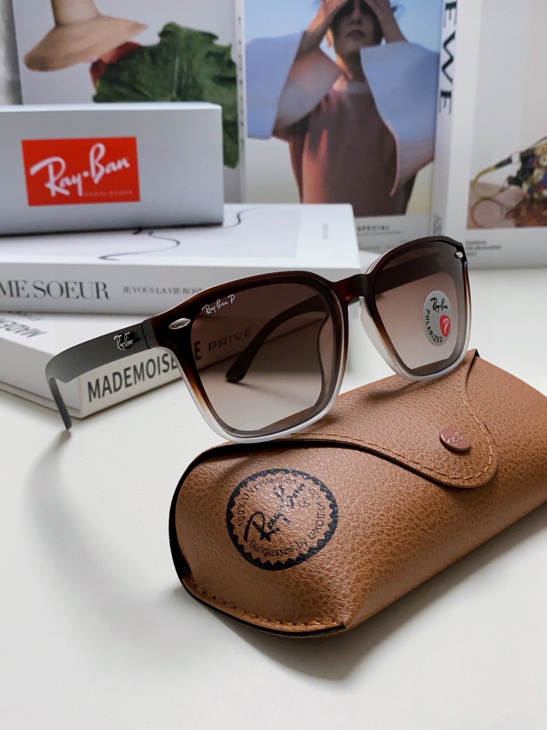  RayBan雷朋太阳镜黑超时尚眼镜开车防晒男女同款偏光墨镜 RB8377 