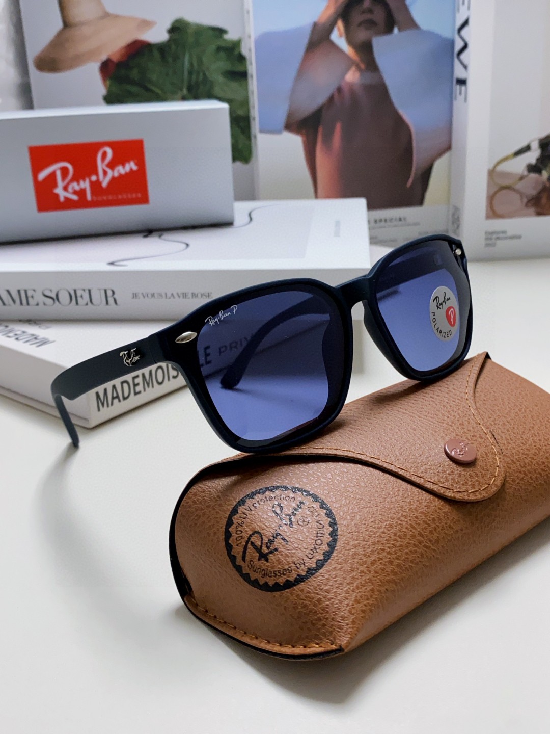  RayBan雷朋太阳镜黑超时尚眼镜开车防晒男女同款偏光墨镜 RB8377 