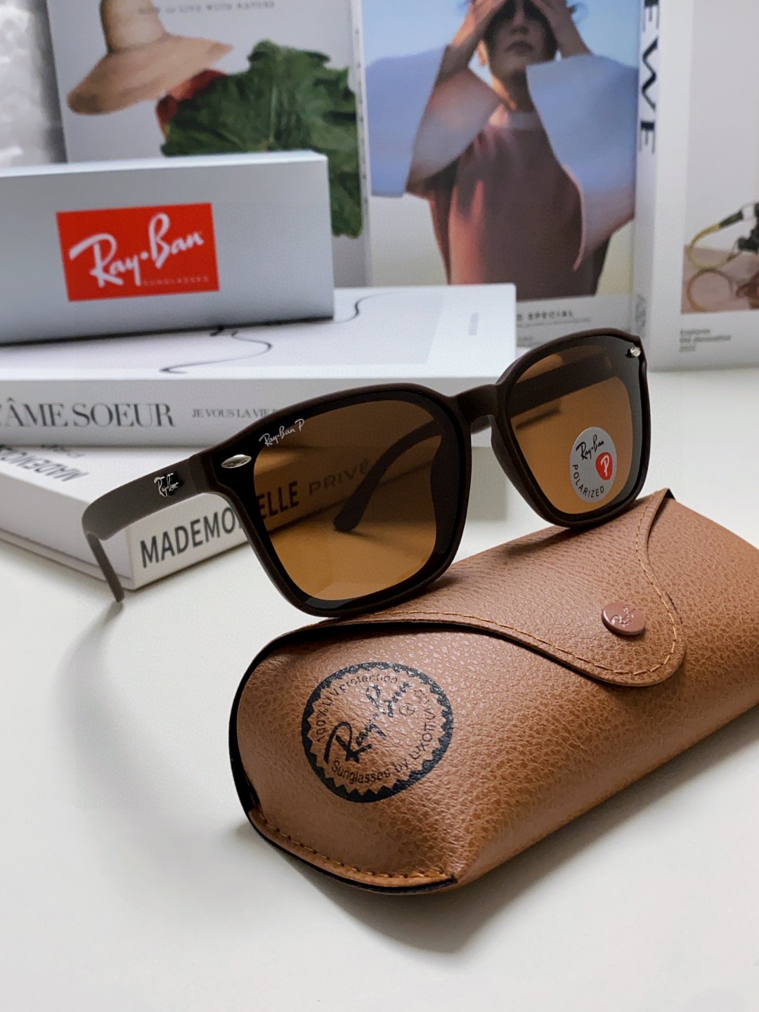  RayBan雷朋太阳镜黑超时尚眼镜开车防晒男女同款偏光墨镜 RB8377 