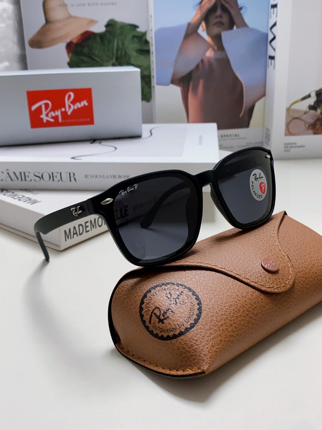  RayBan雷朋太阳镜黑超时尚眼镜开车防晒男女同款偏光墨镜 RB8377 