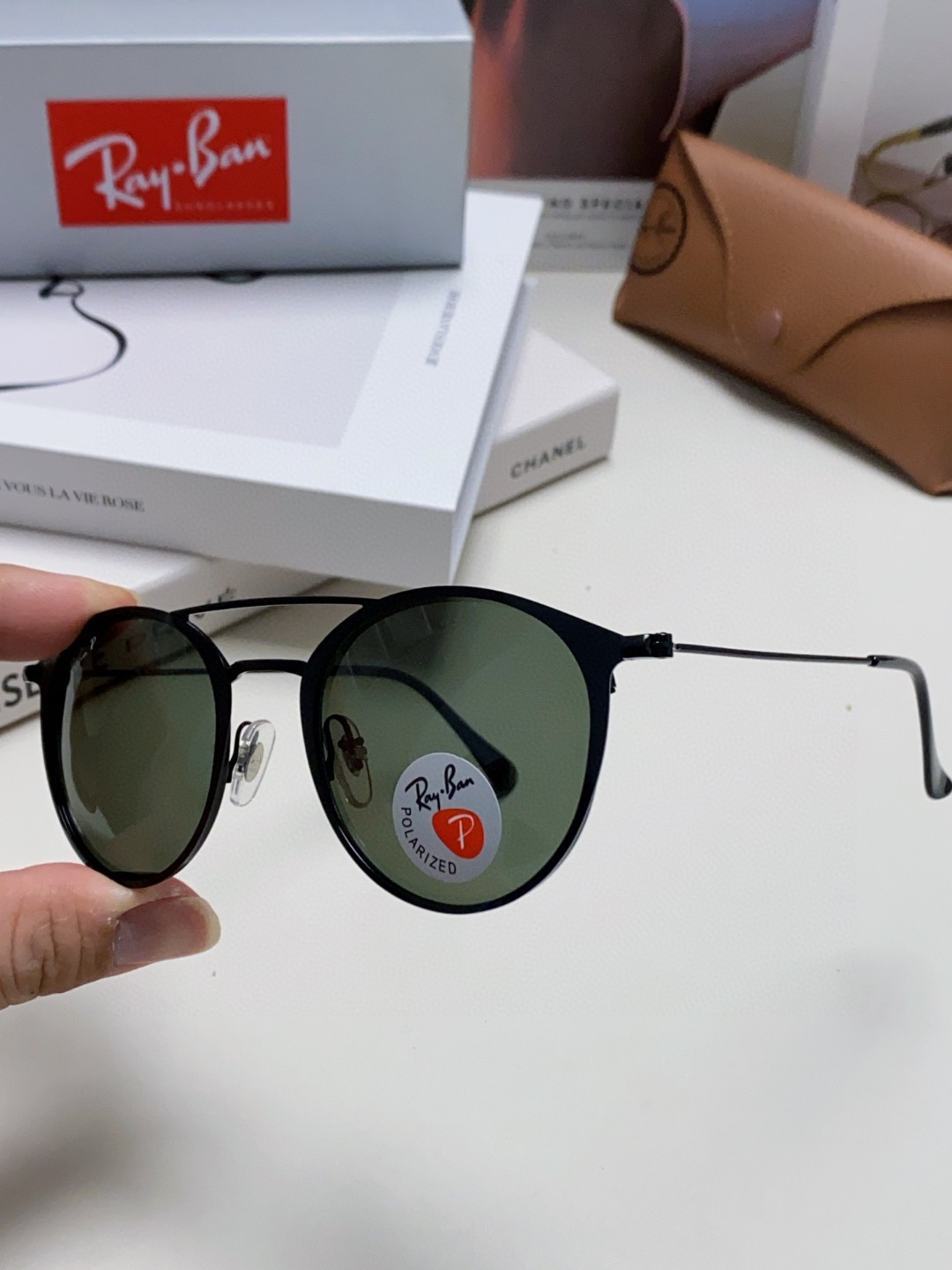 Rayban雷朋太阳眼镜正品男细圆框双梁飞行员女款墨镜RB3546