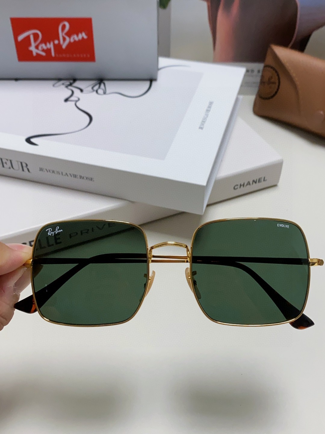 RayBan雷朋男士女士RB1971方形金属太阳眼镜高品质