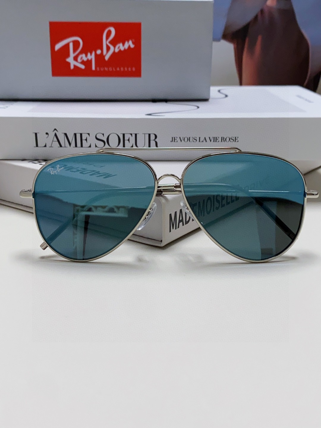  雷朋（RayBan）成毅同款REVERSE反转系列 凹面镜片 莱尼克拉维茨联名限量版飞行员式墨镜 BR