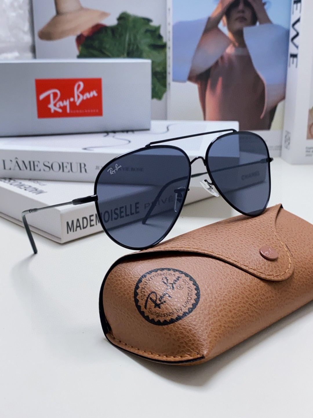  雷朋（RayBan）成毅同款REVERSE反转系列 凹面镜片 莱尼克拉维茨联名限量版飞行员式墨镜 BR