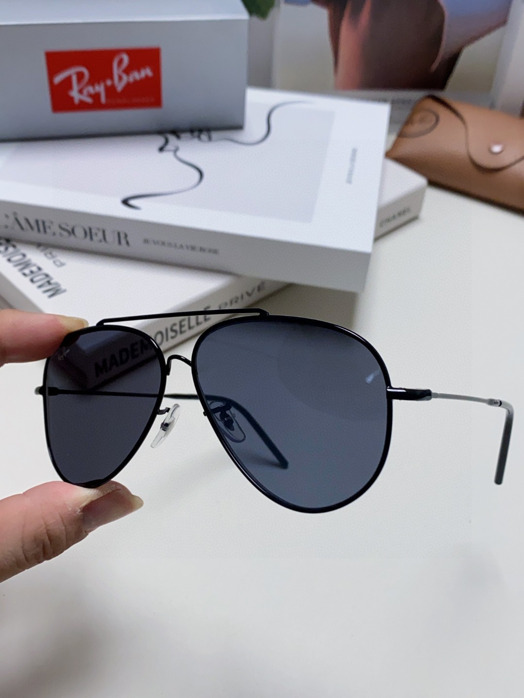  雷朋（RayBan）成毅同款REVERSE反转系列 凹面镜片 莱尼克拉维茨联名限量版飞行员式墨镜 BR