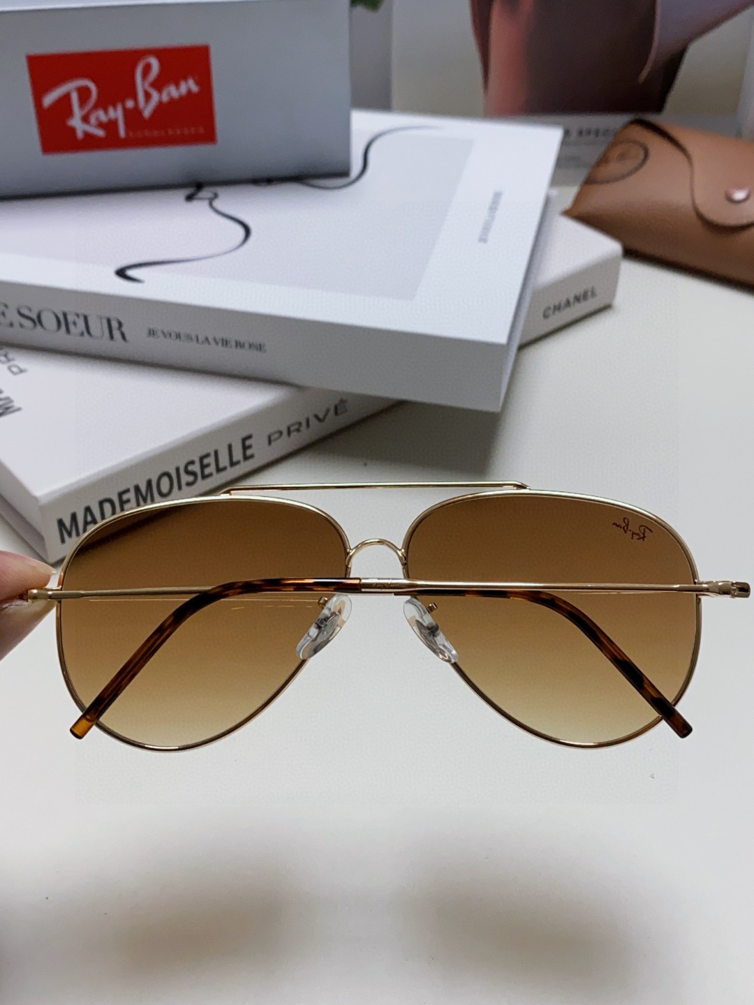  雷朋（RayBan）成毅同款REVERSE反转系列 凹面镜片 莱尼克拉维茨联名限量版飞行员式墨镜 BR