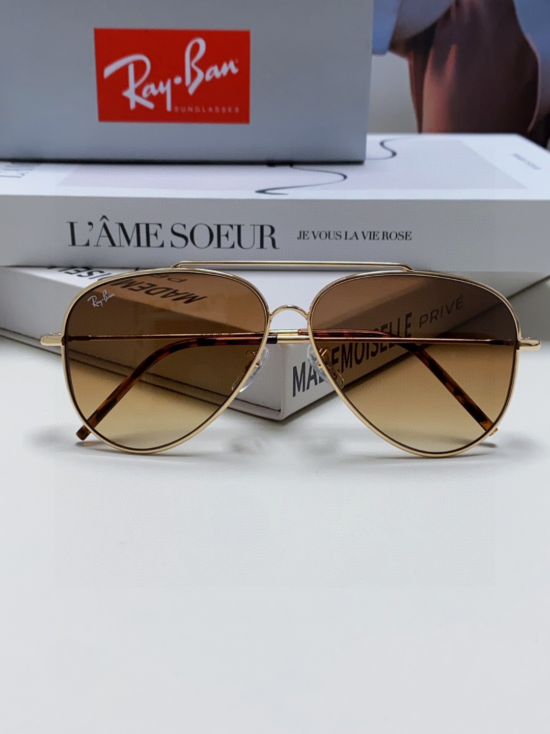  雷朋（RayBan）成毅同款REVERSE反转系列 凹面镜片 莱尼克拉维茨联名限量版飞行员式墨镜 BR