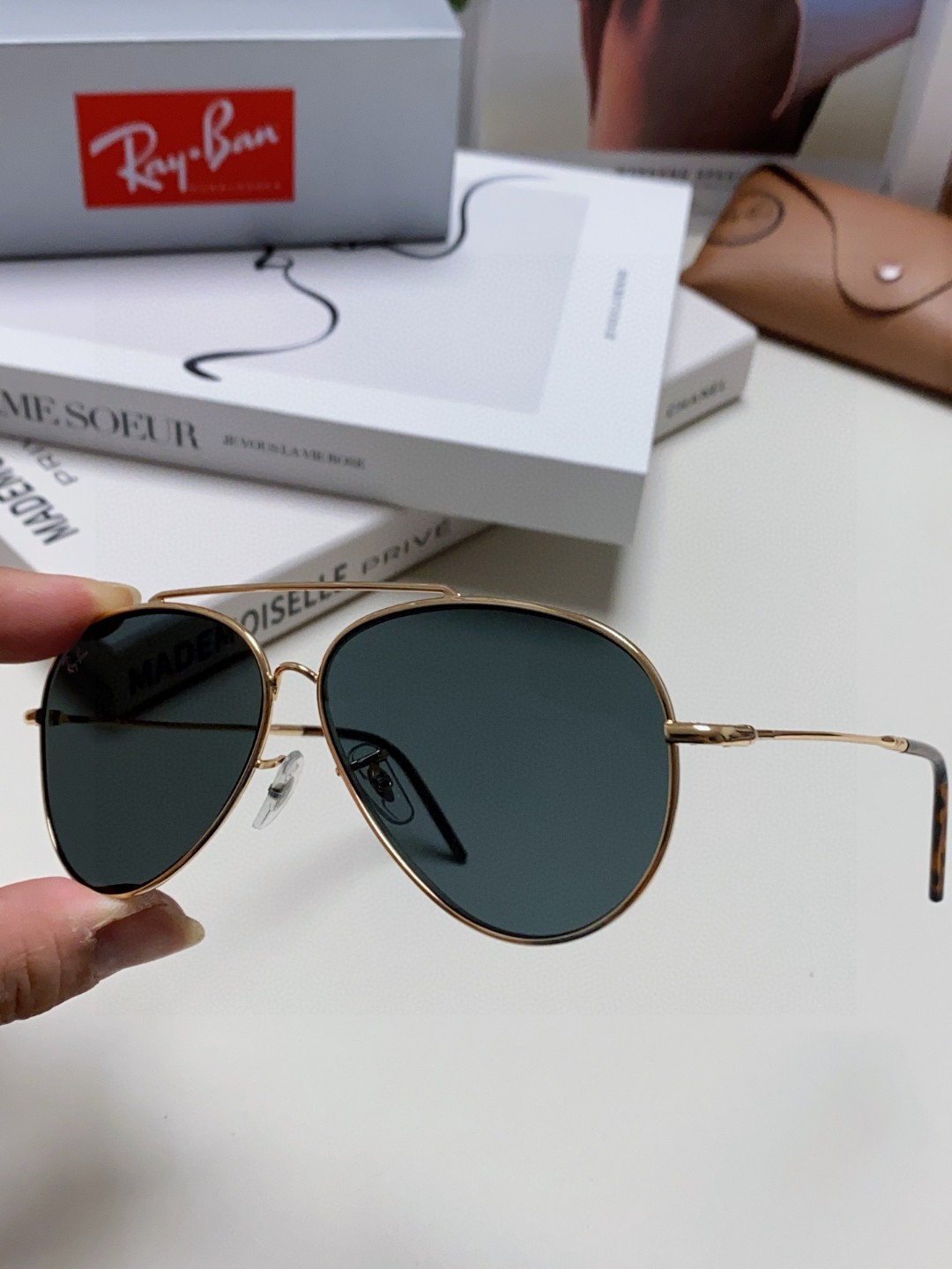  雷朋（RayBan）成毅同款REVERSE反转系列 凹面镜片 莱尼克拉维茨联名限量版飞行员式墨镜 BR