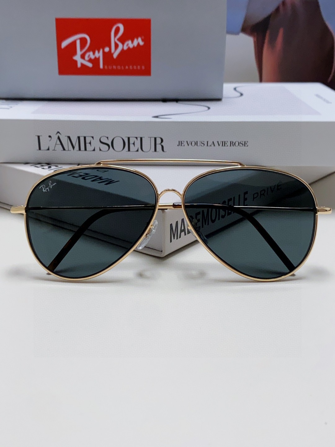  雷朋（RayBan）成毅同款REVERSE反转系列 凹面镜片 莱尼克拉维茨联名限量版飞行员式墨镜 BR