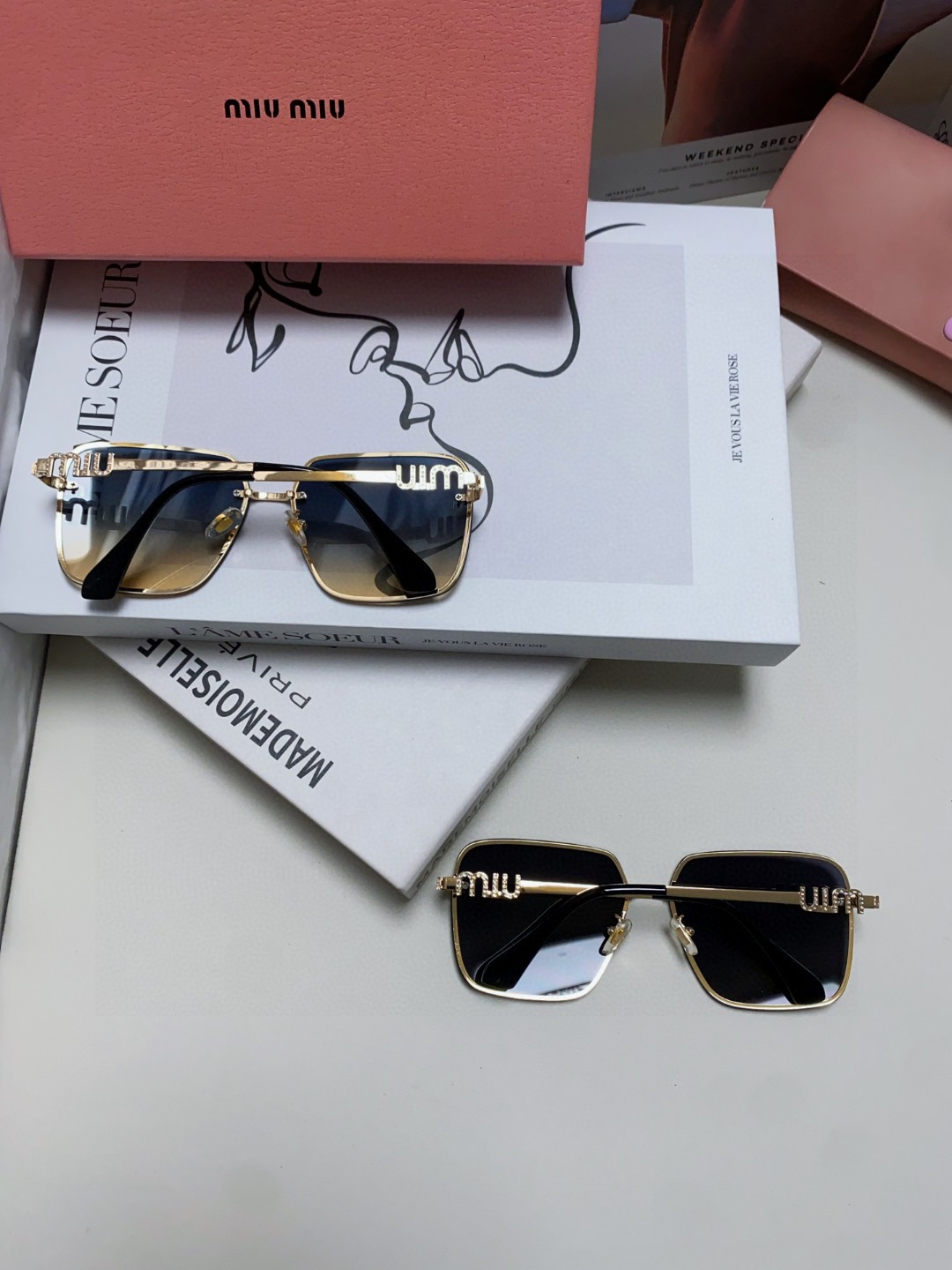  Miumiu缪缪 2025新品网红同款女士太阳眼镜时尚潮流墨镜开车防紫外线墨镜