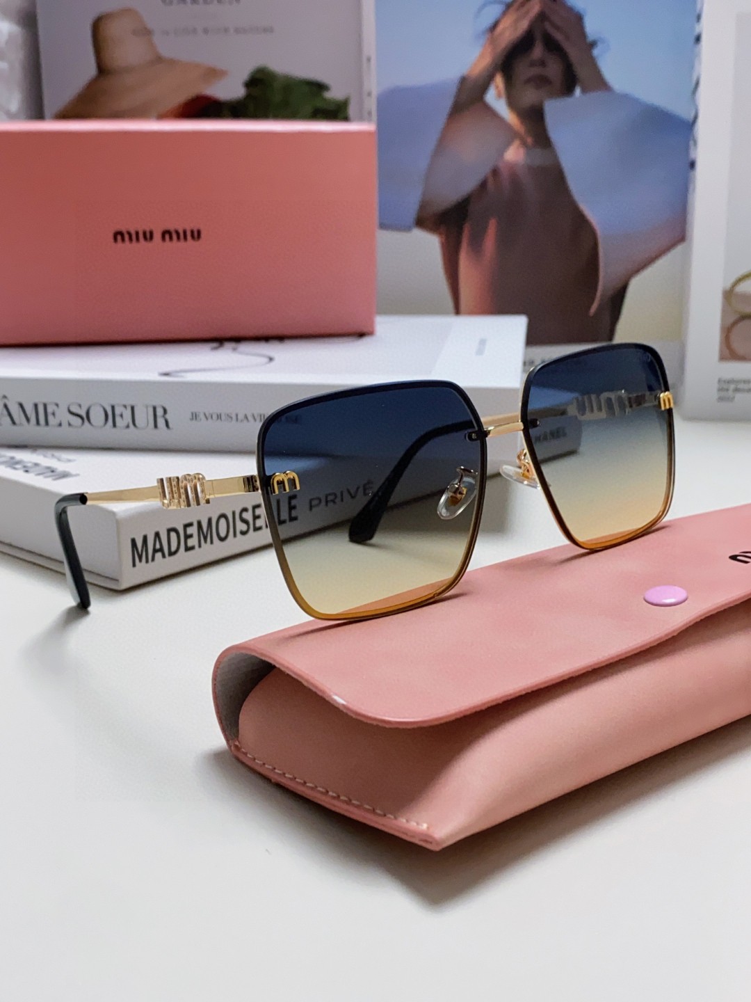  Miumiu缪缪 2025新品网红同款女士太阳眼镜时尚潮流墨镜开车防紫外线墨镜