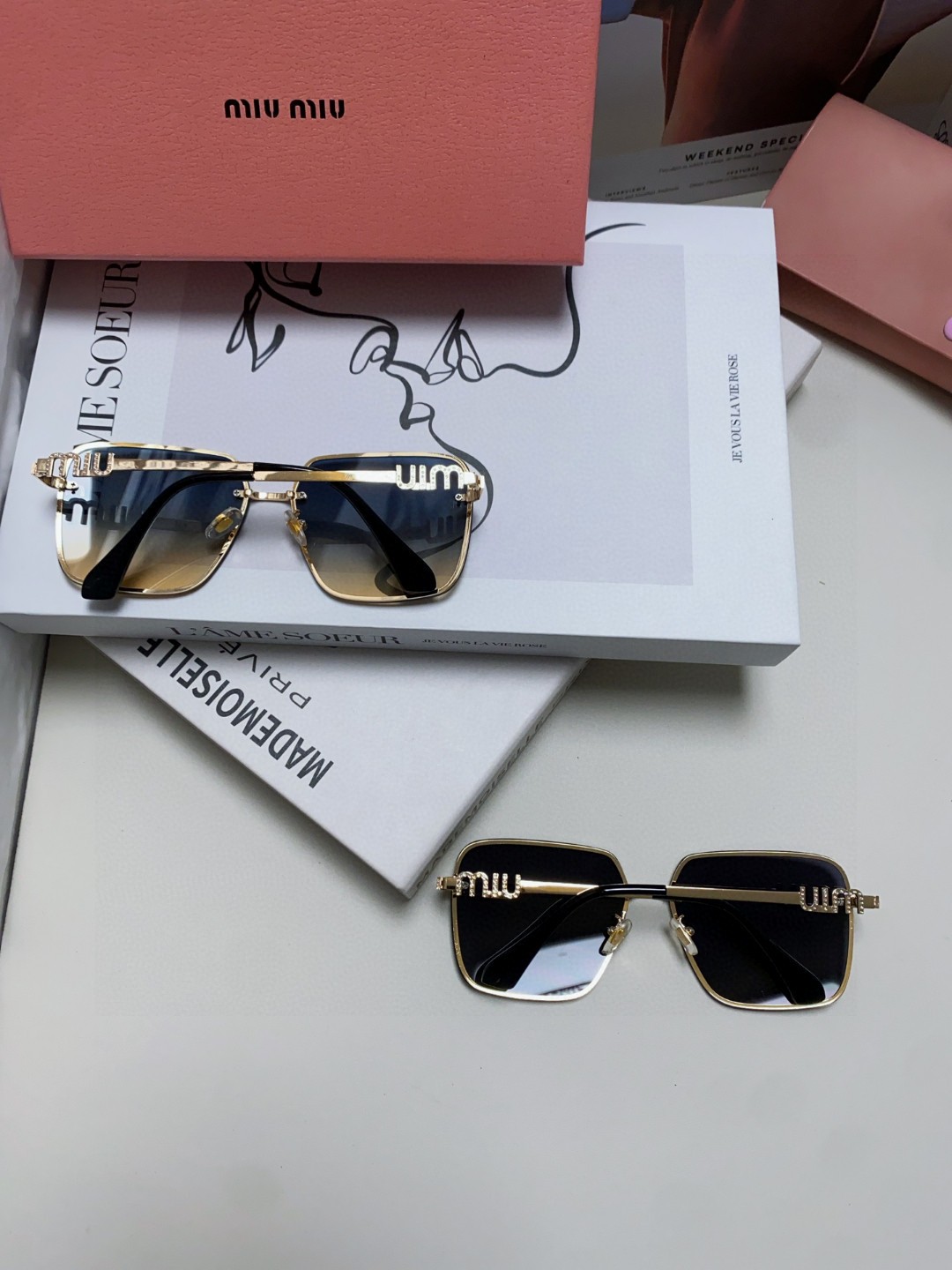  Miumiu缪缪 2025新品网红同款女士太阳眼镜时尚潮流墨镜开车防紫外线墨镜