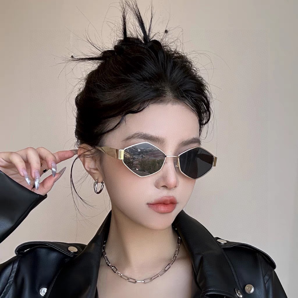  Celine赛林 2025新款欧美时尚多边形墨镜女高级感 网红防晒街拍太阳眼镜男女复古 