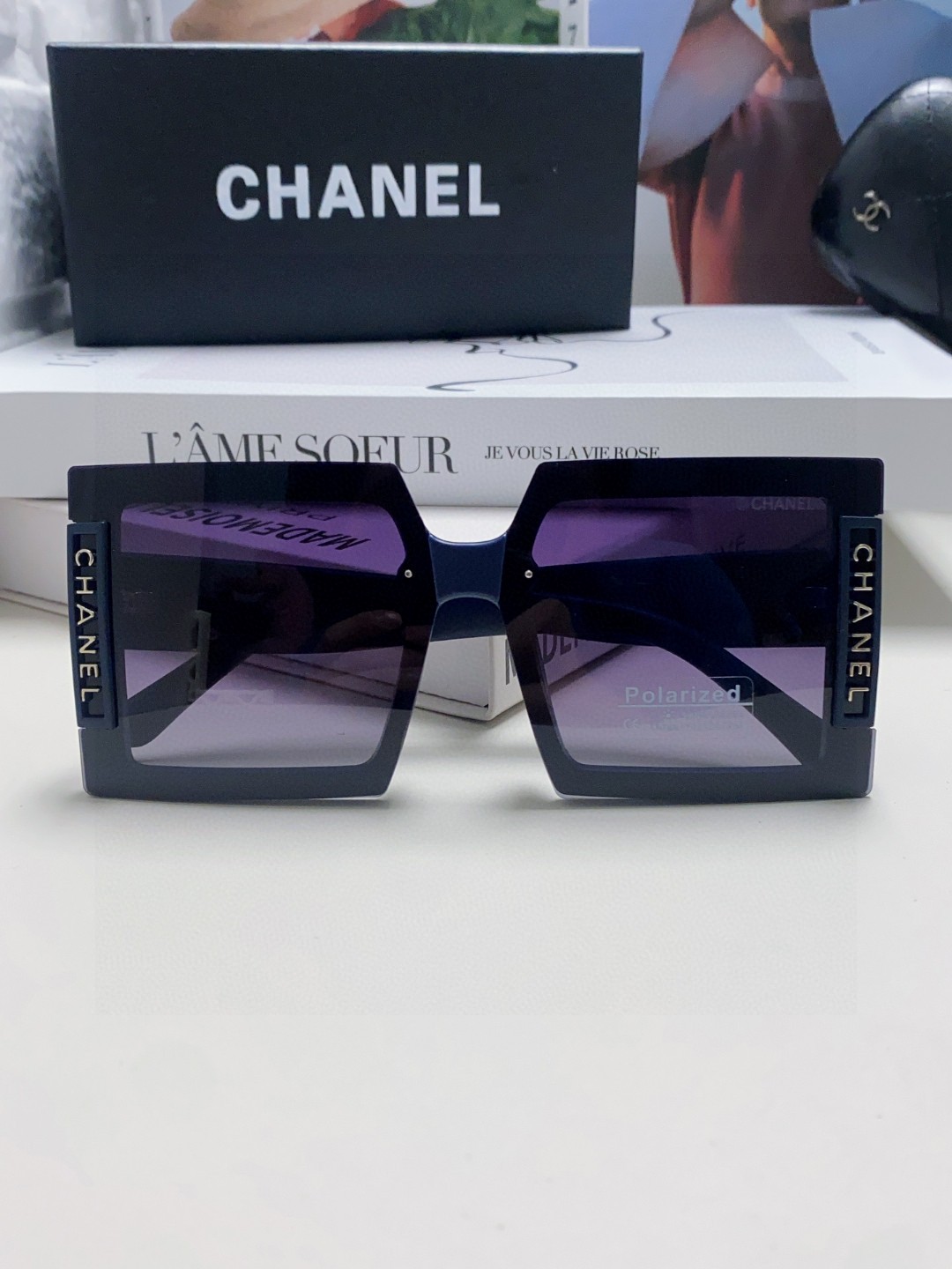  Chanel香奈儿 2025新款小香风太阳镜女防紫外线开车专用偏光眼镜大牌墨镜高级感 