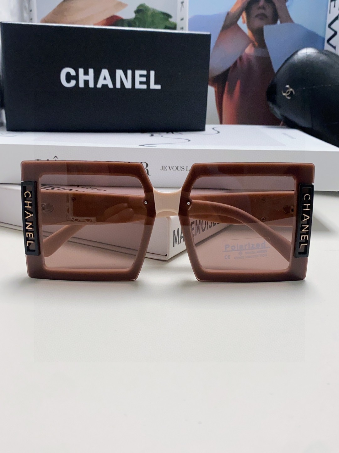  Chanel香奈儿 2025新款小香风太阳镜女防紫外线开车专用偏光眼镜大牌墨镜高级感 
