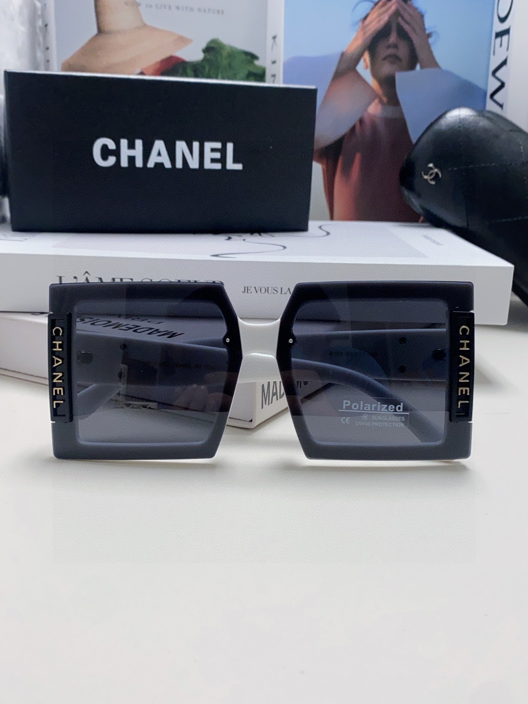  Chanel香奈儿 2025新款小香风太阳镜女防紫外线开车专用偏光眼镜大牌墨镜高级感 