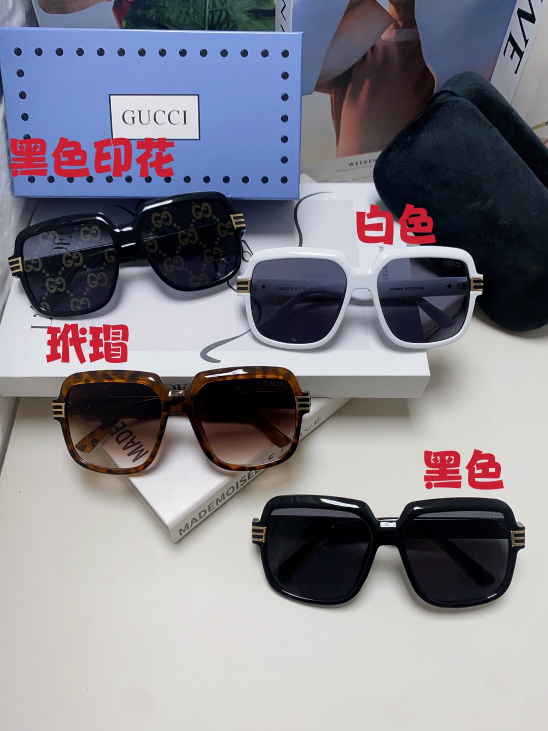  Gucci  古奇 2025新款 经典的圆框设计，情侣款不挑脸型，无论搭配大衣还是连衣裙都非常显气质偏