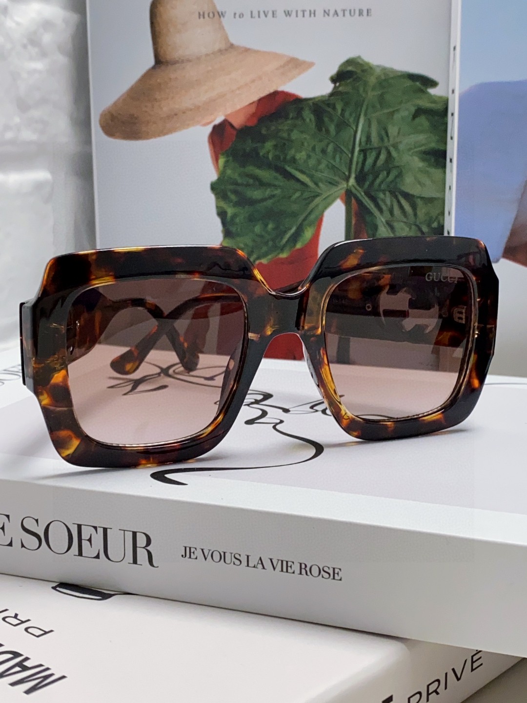  GUCCI/太阳镜 GG0178S 大方框女款时尚墨镜 