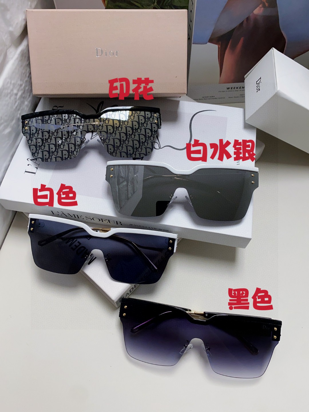  迪奥 DiorClub 连体风镜，高版 采用 Dior Oblique 图案装饰，打造时尚现代的 Di