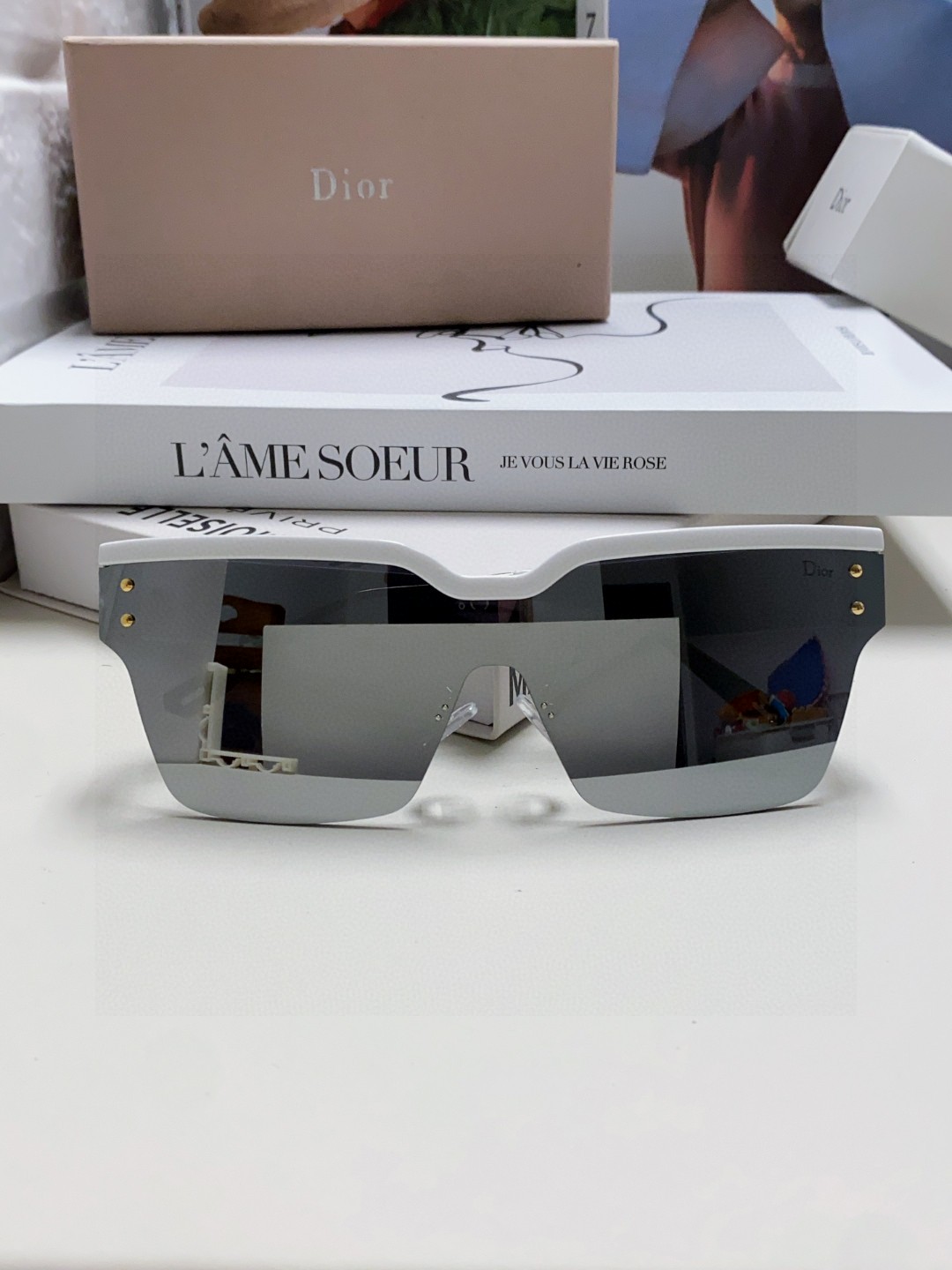  迪奥 DiorClub 连体风镜，高版 采用 Dior Oblique 图案装饰，打造时尚现代的 Di