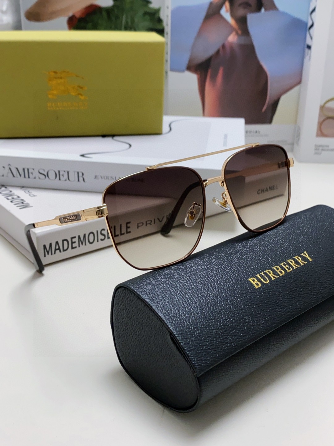  Burberry巴宝莉 2025 墨镜男士开车眼镜偏光太阳镜防紫外线强光驾驶眼睛遮阳钓鱼 