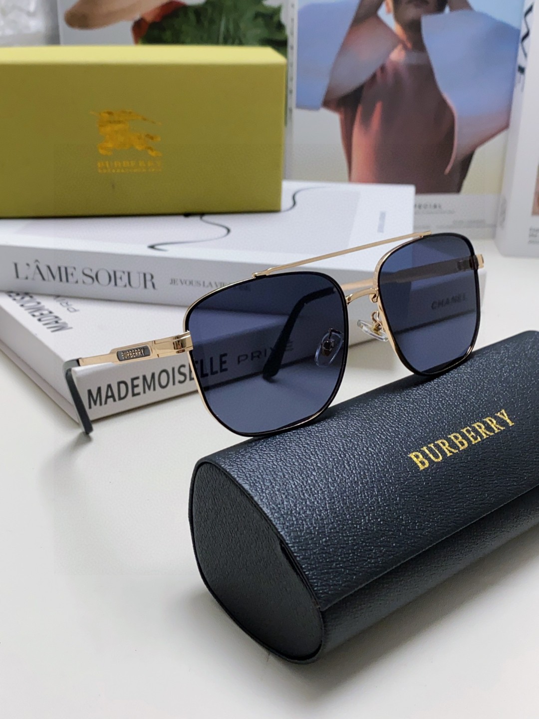  Burberry巴宝莉 2025 墨镜男士开车眼镜偏光太阳镜防紫外线强光驾驶眼睛遮阳钓鱼 