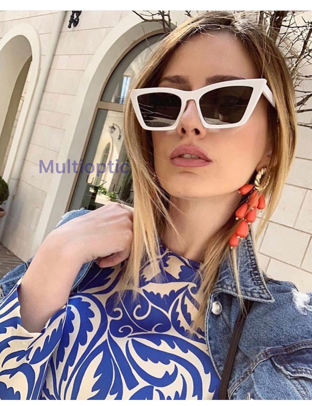 YSL圣罗兰墨镜女SL276MICA蝶形时尚大框防晒防蓝光偏光太阳镜 