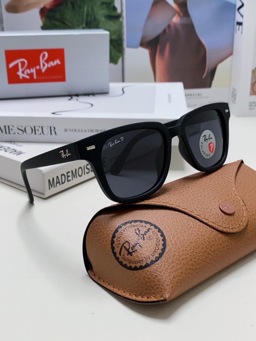  雷朋/RAY BAN太阳镜 2025新款潮流开车出游方形遮阳墨镜 时尚偏光镜片 男女通用 RB5377