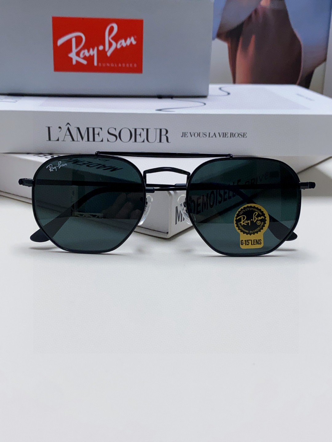  RAYBAN  雷朋 RB3648 🌸🌸官网海报款 张艺兴防爆玻璃镜片 男女通用💐💐💫超帅气！size