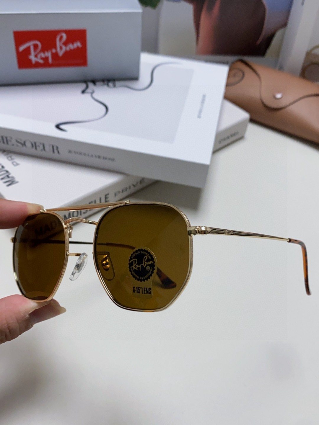  RAYBAN  雷朋 RB3648 🌸🌸官网海报款 张艺兴防爆玻璃镜片 男女通用💐💐💫超帅气！size