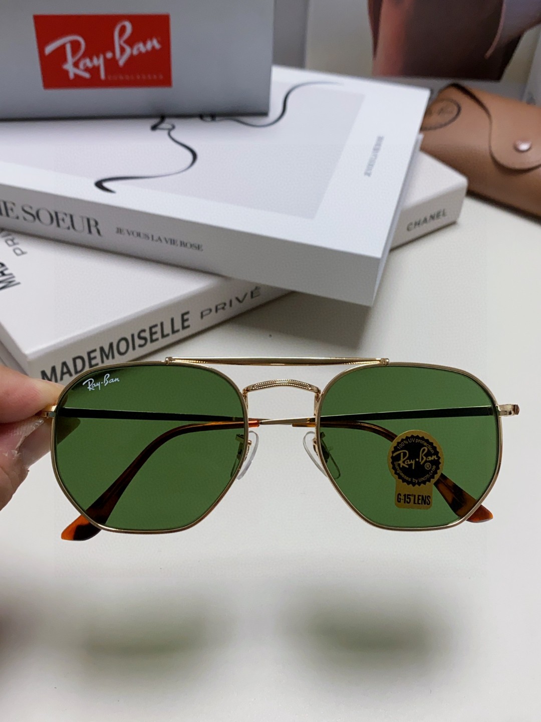  RAYBAN  雷朋 RB3648 🌸🌸官网海报款 张艺兴防爆玻璃镜片 男女通用💐💐💫超帅气！size